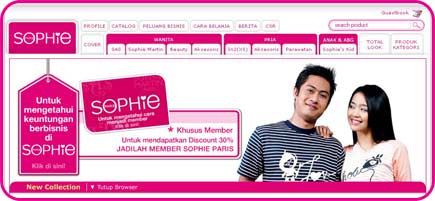 Go DIRECTLY to the Sophie Paris Official Website
